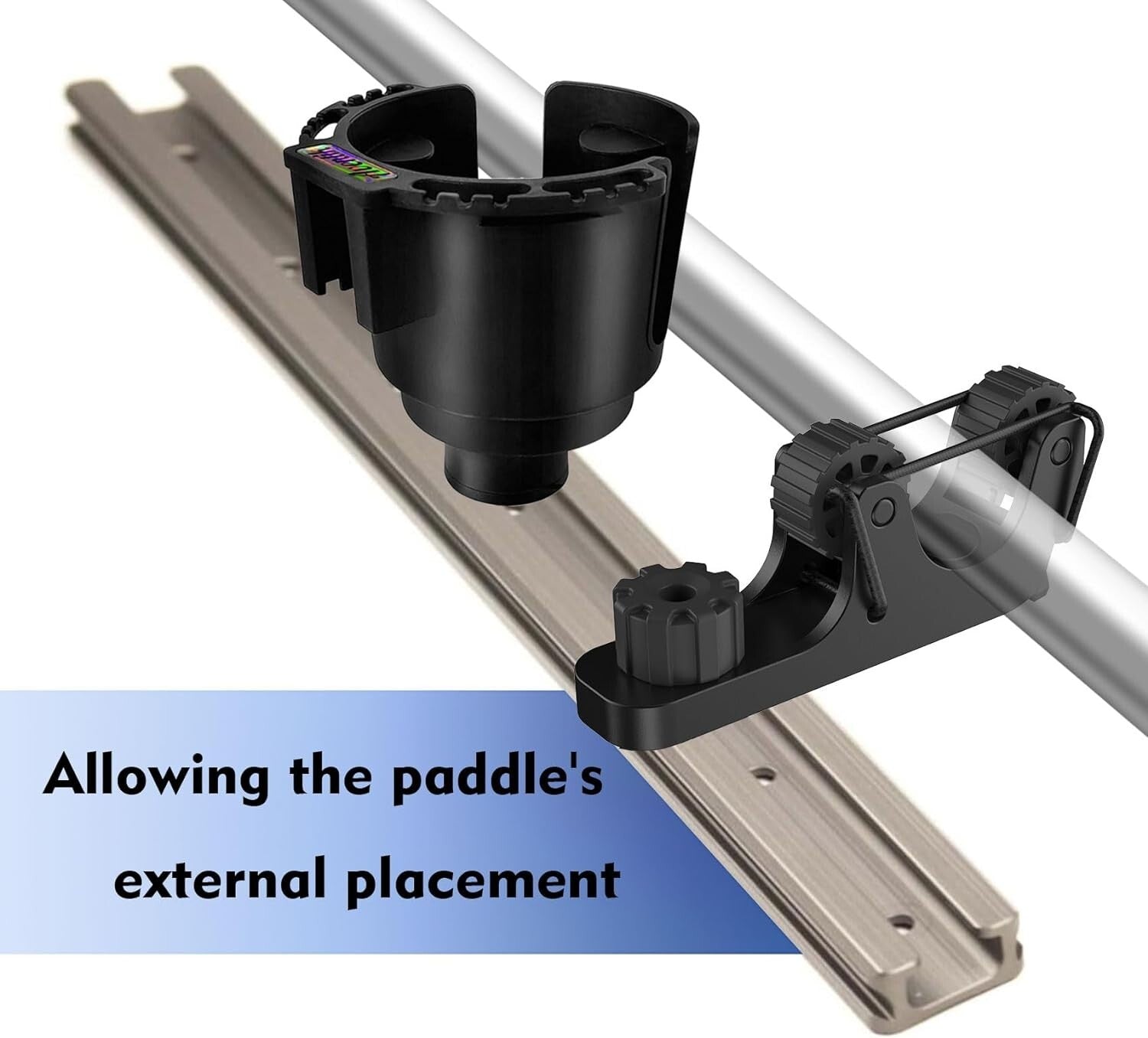 2 Pcs Kayak Paddle Holder Kayak Track Mount Accessories Kayak Oar Holder Standar