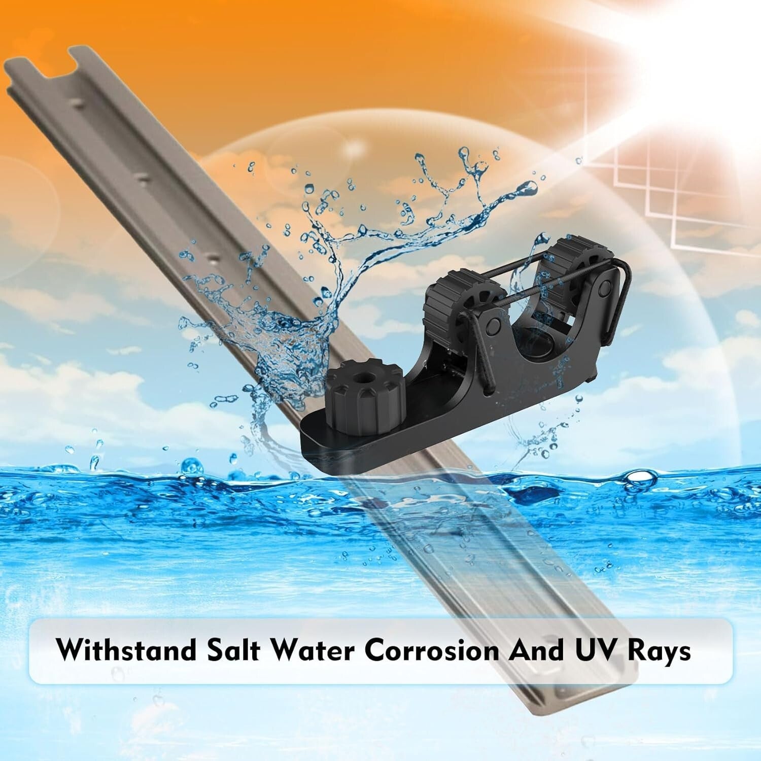 2 Pcs Kayak Paddle Holder Kayak Track Mount Accessories Kayak Oar Holder Standar